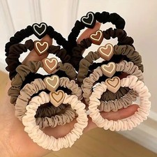 Cute Heart Hair ties 5 pc set