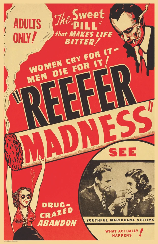 SCORPIO POSTERS Reefer Madness Movie Mini Poster- 11" x 17"