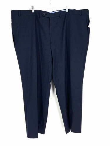 Jack Victor Size 52 Navy Variegated Wool Blend NEW Men's Pants- Men's