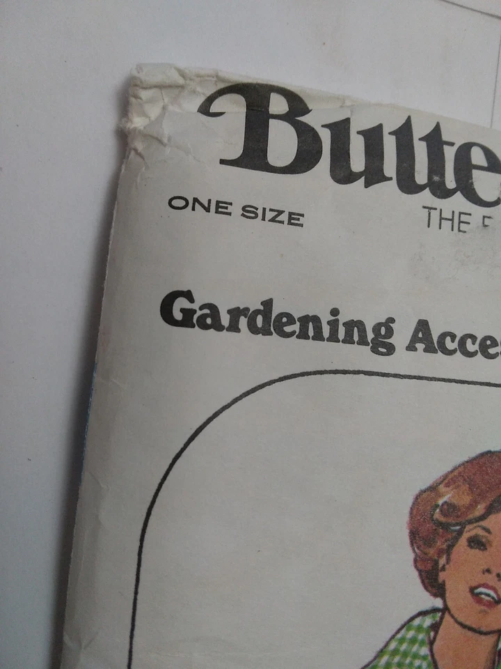 Apron Gardening Butcher Work Butterick 3989 Sewing Pattern & Transfer VTG 70s - Image 3 of 4