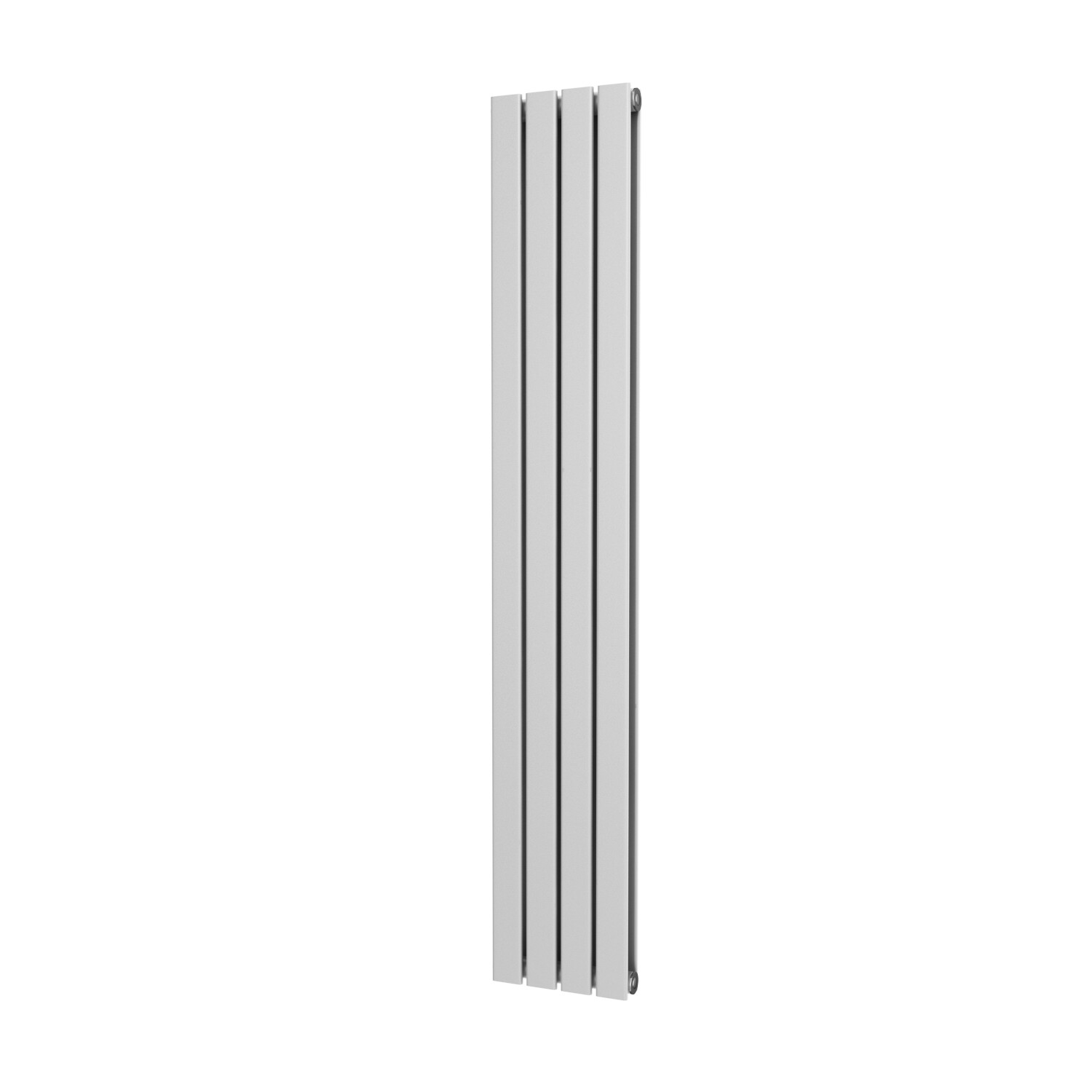 UK Radiators White Vertical Flat Tube Heater Designer Double Panel 1600x272mm