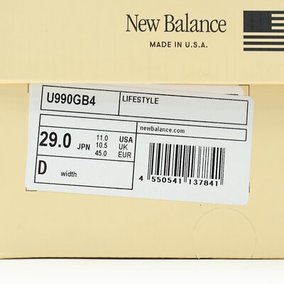 U990GB4 New Balance 990V4 Macadamia Nut (Men's) | eBay