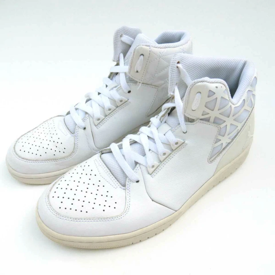 Zapatillas Hombre Air Jordan 1 Flight 3 TRIPLE BLANCO Talla 9.5 706954-100 Foto 2 de 4