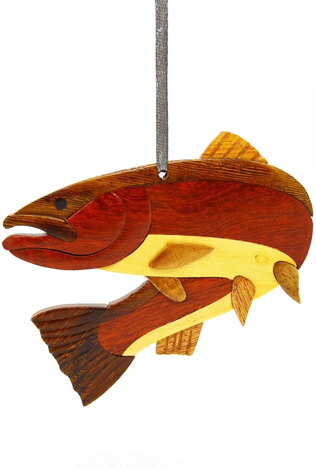Steelhead Intarsia Wood Ornament - Thumbnail 2
