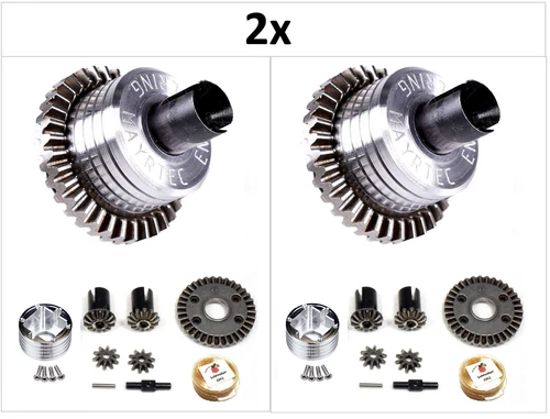 Differential-Getriebe-Set mit Aluglocke f. Reely Stagger, Reely New 1 - Neu 2Stk