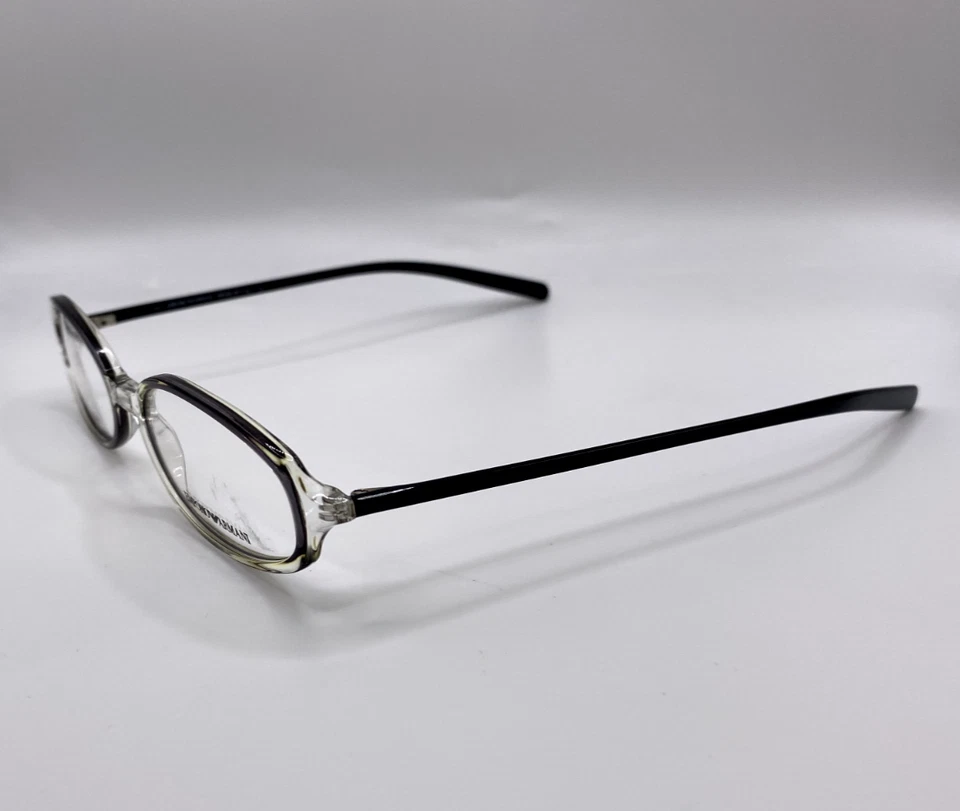Marco de gafas de plástico ovalado negro transparente Emporio Armani EA9017 JH1 47-17-135 Foto 2 de 4