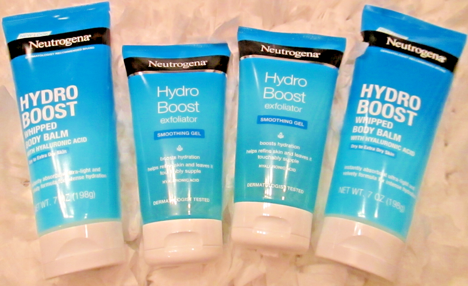 Neutrogena Hydro Boost Whipped Body Balm 7oz & Exfoliating Smoothing Gel 150ml