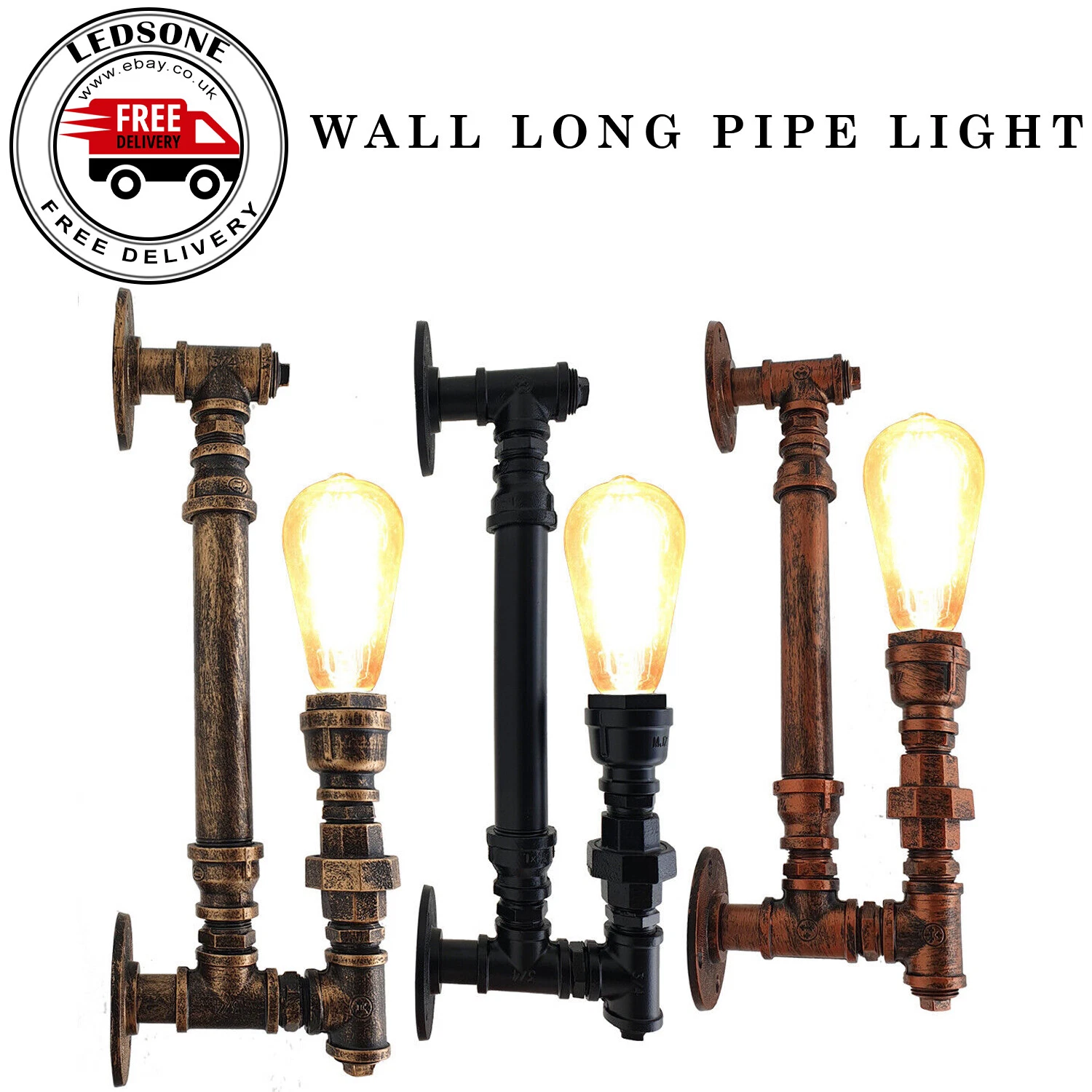 Water Pipe Wall Sconces Lamp