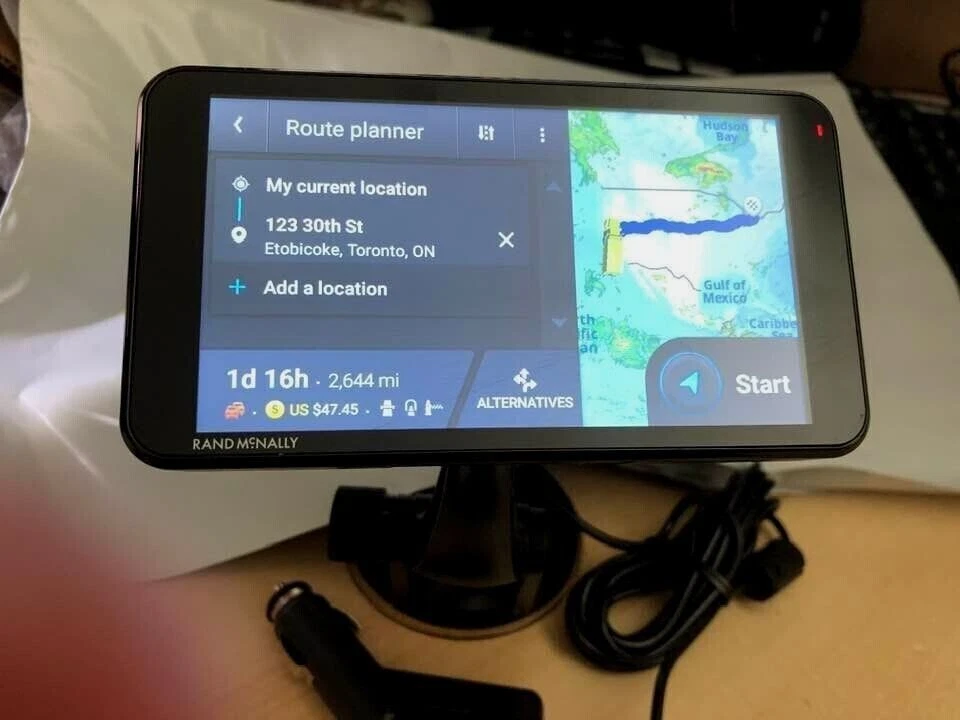 RAND MCNALLY TND-550 LM 5" TRUCK GPS RECEIVER TND550 1yr WARRANTY - Image 2 of 4