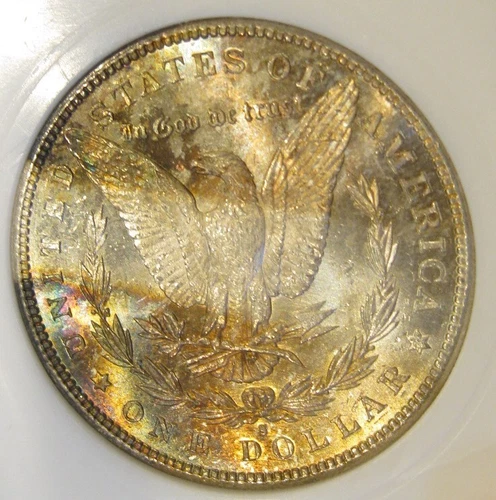 1891 S Morgan Silver Dollar - UNC, Frosty, Albun Toning Tougher Date 4905