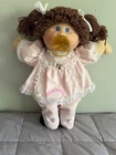 Cabbage Patch Kid Doll Brunette Poodle Hair Bright Blue Eyes Excellent Condition