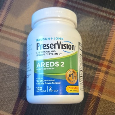 Bausch + Lomb PreserVision AREDS 2 Eye Health Smaller Pill 120 Softgels