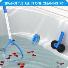 All-In-One Spa Cleaning Set Hot Tub Small Pools Maintenance Accessories Kit Pole