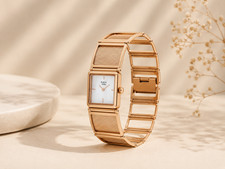Titan Raga Ethereal 95300WM01 Rose Gold Watch Mother of Pearl Square New