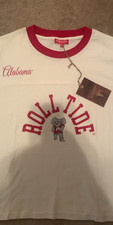 Mitchell & Ness Alabama Crimson Tide white red shirt size XL College Vault