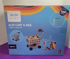 ALDI Play Cart  Bag Set 360 Pieces Builder Toy Shopping Cart Age 6 