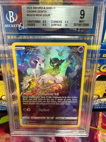 2023 Pokemon TCG Sword & Shield Crown Zenith #GG10 Mew GGUR BGS 9
