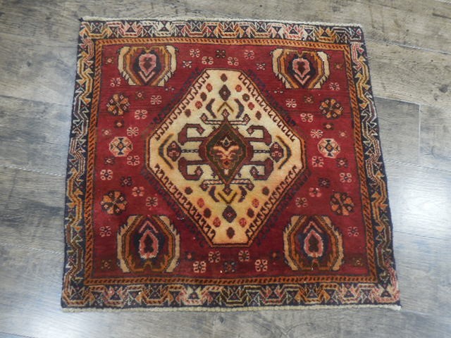 Authentic Vintage Turkish Rug,Geometric Turkish Anatolian Rug 2.2x2.3 Ft