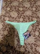 Vintage Vassarette Satin Thong Panties Size 9/2XL