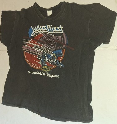 Judas Priest Screaming For Vengeance T-Shirt Vintage Single Stitch Men's Medium