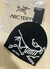 Arc'teryx Bird Head Toque Beanie Hat Black/White Logo Winter Cap - NWT