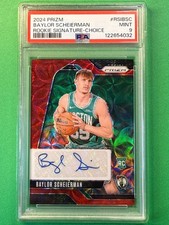 BAYLOR SCHEIERMAN 2024 Prizm Choice rookie auto PSA 9 Boston Celtics #RSIBSC