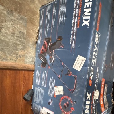 Senix 2x2 40V Cordless Snow Blower 18'' Clearing Width Battery Easy Start
