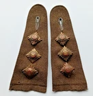 Matching Pair of WW2 Era Officers Pips & Epaulettes for The Rank of Captain