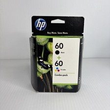New HP 60 Ink Cartridge Combo Pack - Black Tri-Color 2-Pack Genuine 11/2012