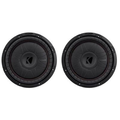 Kicker 52CVT12 CompVT 12-Inch (300mm) Subwoofer, 4-Ohm Bundle