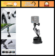360  Suction Cup Camera Mount with Ball Head Magic Arm for GoPro, Insta360, DJI