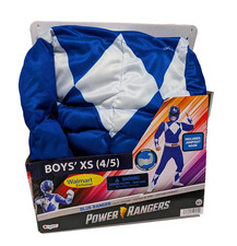 Power Rangers Blue Ranger Diguise Boys XS 4/5 Halloween Muscle Costume Mask