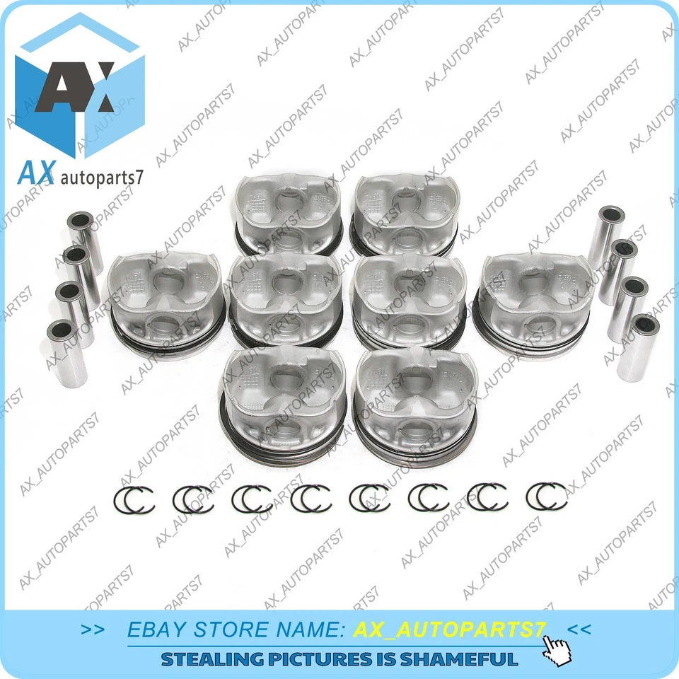 8cyl Pistons & Rings Set STD For BMW M5 M6 X5 F10 X6 M F85 F86 S63N S63R 4.4 V8 — 第 3/4 张图片