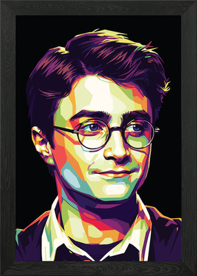 Daniel Radcliffe Pop Art Portrait gerahmt Wandbild Poster Leinwanddruck Bild