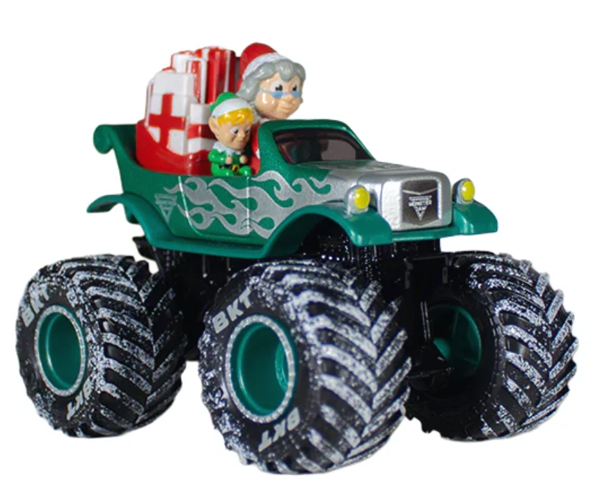 Monster Jam ограниченного тиража 1:64 миссис Клаус эксклюзивный 2025 новый 1/3000 LE - Изображение 2 из 4