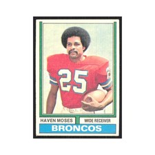 1974 Topps Haven Moses Broncos #295.0