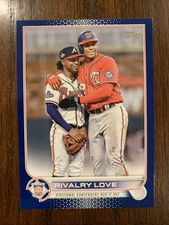 2022 Topps Update #US310 Rivalry Love Soto / Albies Braves Royal Blue