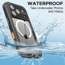 Waterproof Case for iPhone 17 Pro Max Air 17 MagSafe Shockproof Full Body Cover