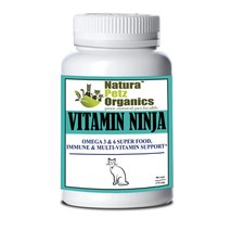Organic Pet Systems Vitamin Ninja Omega 3  6 Immune Support for Cats