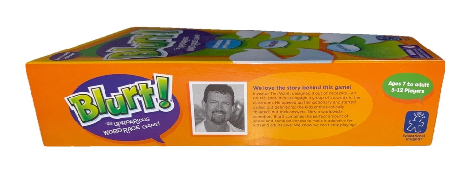 Blurt! The Uproarious Word Race Game Ages 7+ 3-12 Players Educational Insights - Image 2 of 4