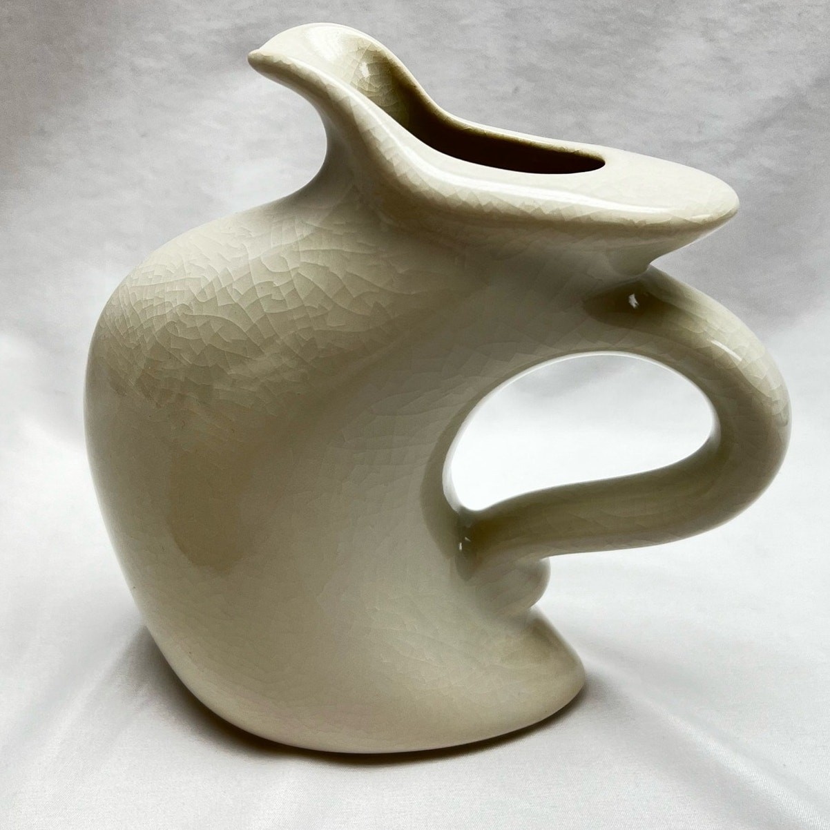 Michael Lambert Studio Dancing & Struttin Creamer & Sugar Set Signed Tan