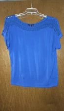 AB Studio Women's Blue Top Size XL