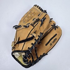 Franklin All Leather Youth Glove Model 4640s Field Master 11" Basket Web RHT EUC