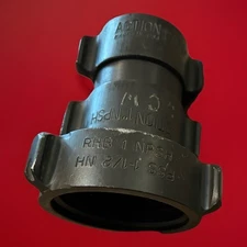 FSS Fire 1-1/2” NH X RHB 1” NSPH & Action 1” Double Female Swivel Coupling