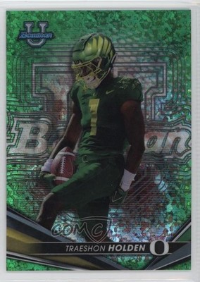 2022-23 Bowman U Green Mini-Diamond Refractor 12/99 Traeshon Holden #26 3hd
