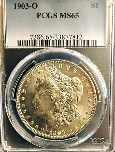 1903 O Morgan Dollar PCGS MS 65 White PQ Coin Check Variety