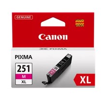 Canon CLI-251XL Genuine Magenta Ink Tank, Compatible with MG6320, IP7220 & MG542