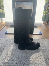 Dubbary Longford Boots Size UK 5 Black Leather New Sole and Tread +Flaws