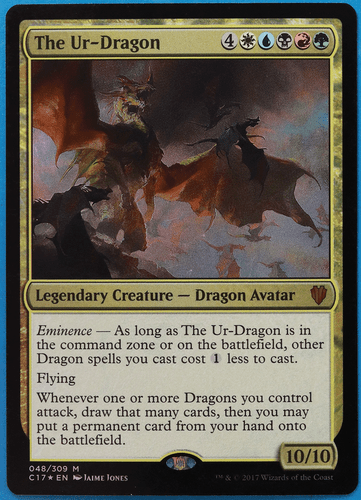 The Ur-Dragon FOIL Commander 2017 NM Mythic Rare CARD (507374) ABUGames - Picture 1 of 2