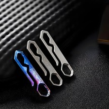 Titanium Alloy EDC Keychain Clip Quick Release Belt Hook Lightweight Non Fade